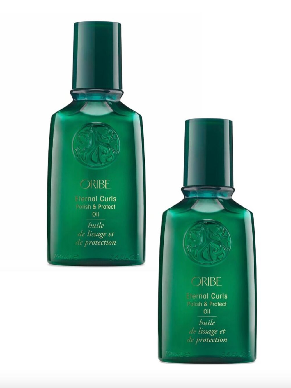 2x NEW Oribe Eternal Curls Polish & Protect Hair Oil 3.4 oz FULL SIZE Green